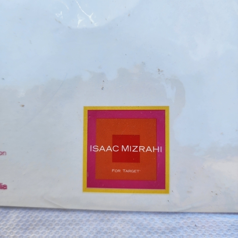 Isaac Mizrahi white polka dot tablecloth NWT - Picture 5 of 8